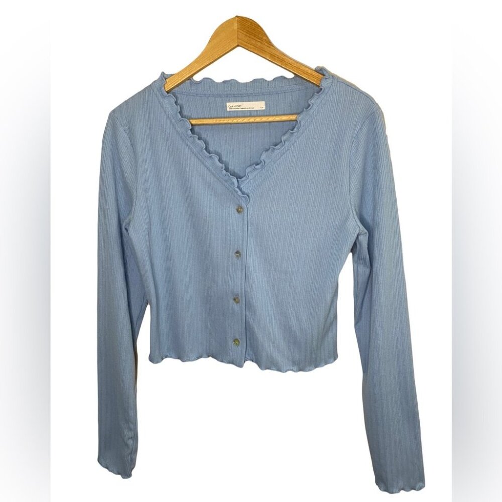 OAK + FORT Button Down Cardigan